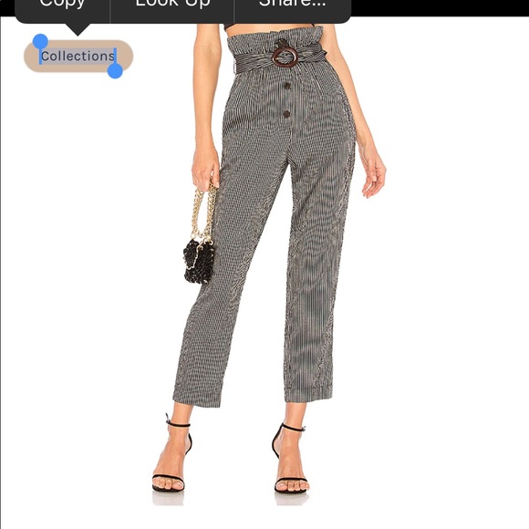 Nanushka Natchez paper bag pants in medium - Picture 2 of 15